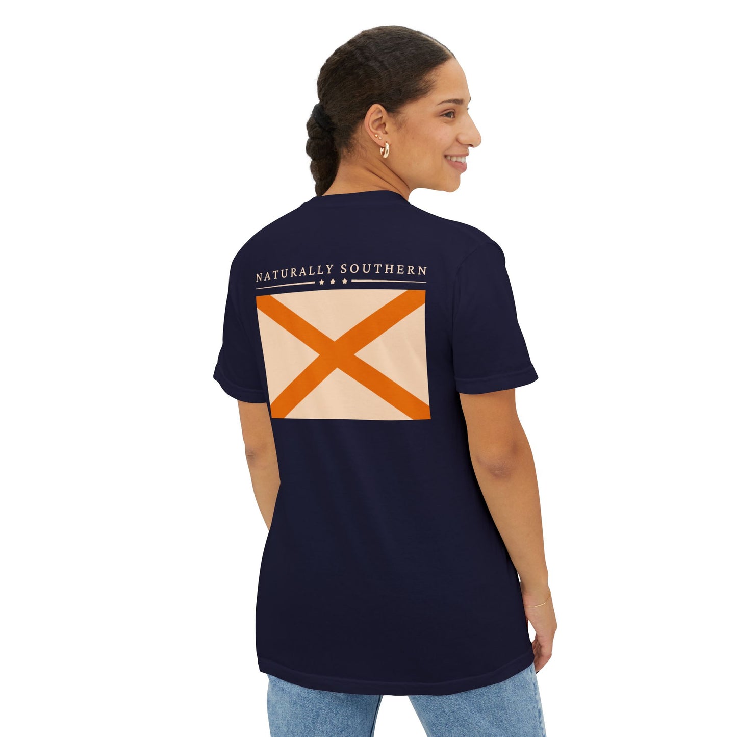 Cahaba "Naturally Southern Flag" pocket t-shirt