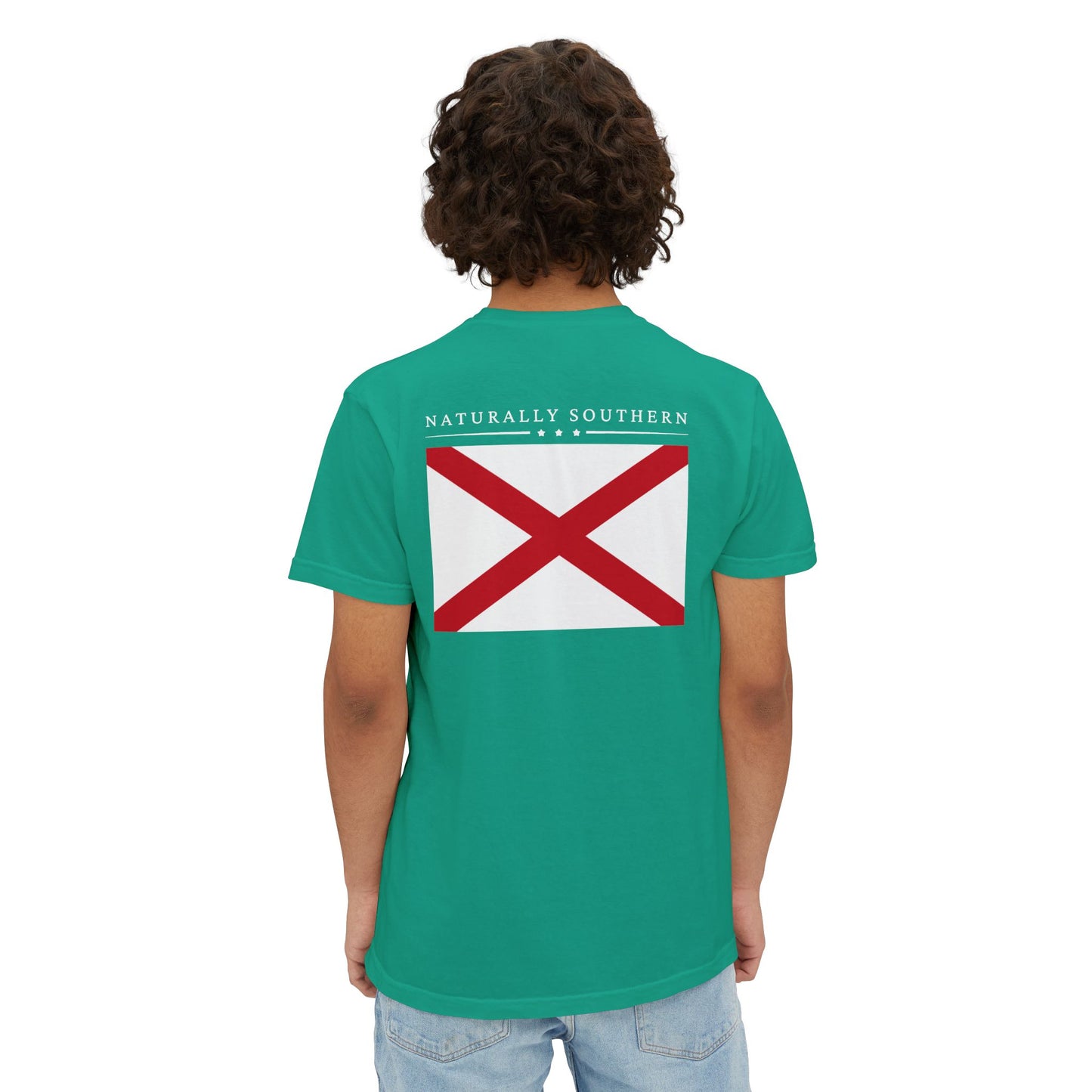 Cahaba "Naturally Southern Flag" pocket t-shirt