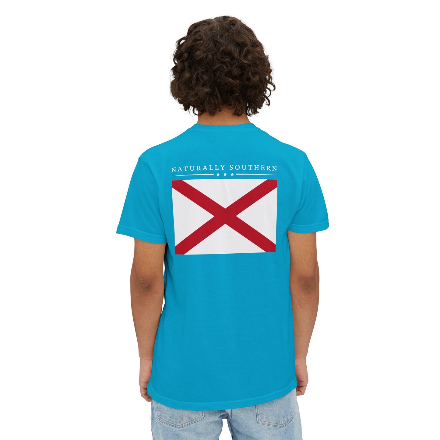 Cahaba "Naturally Southern Flag" pocket t-shirt