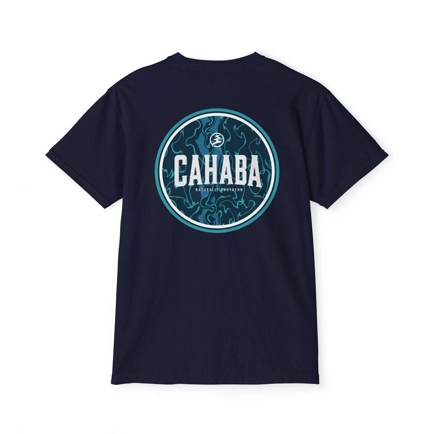 Cahaba "Current Badge" pocket t-shirt