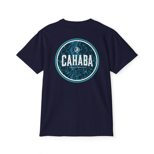 Cahaba "Current Badge" pocket t-shirt