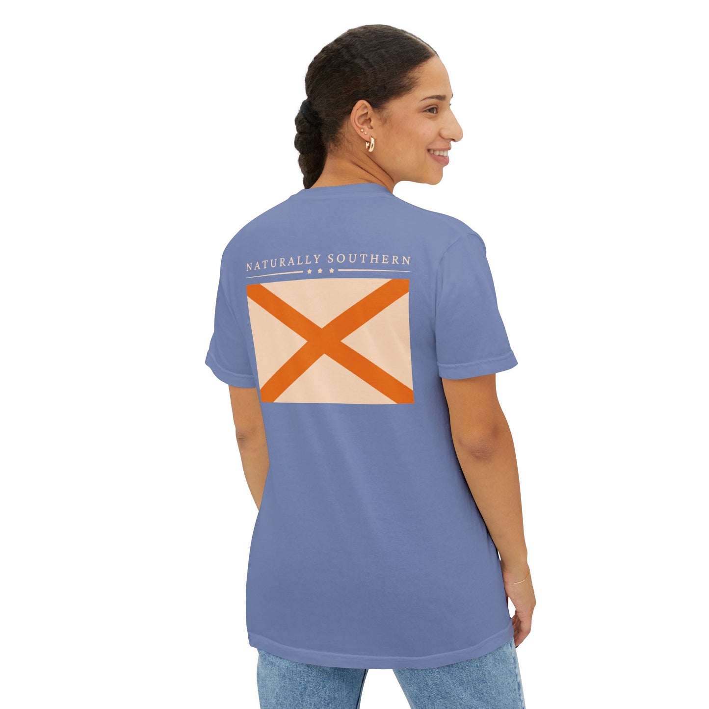 Cahaba "Naturally Southern Flag" pocket t-shirt