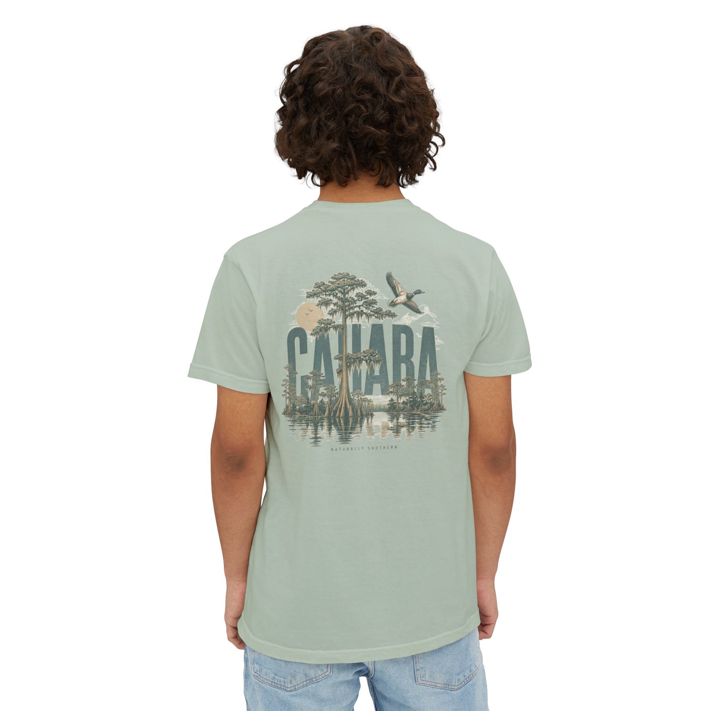 Cahaba "Naturally Southern" pocket t-shirt