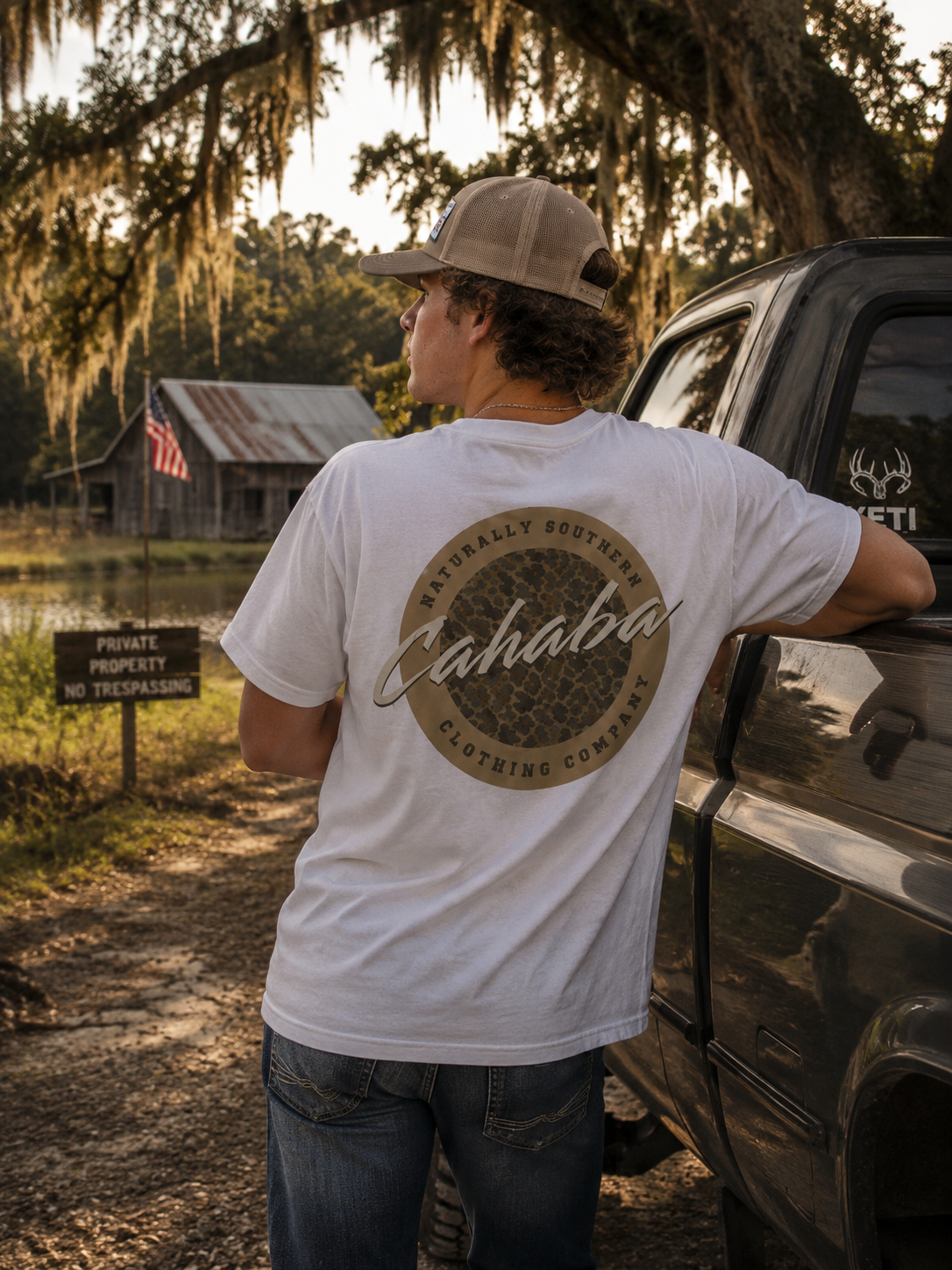 Cahaba "Old Southern Camo" pocket t-shirt