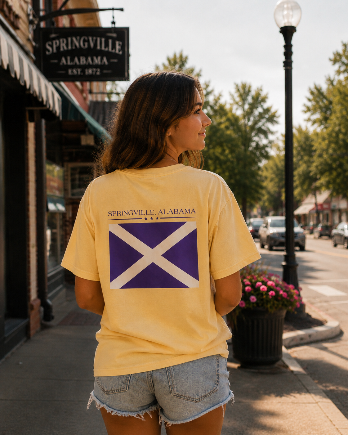 Springville Bama Flag pocket t-shirt