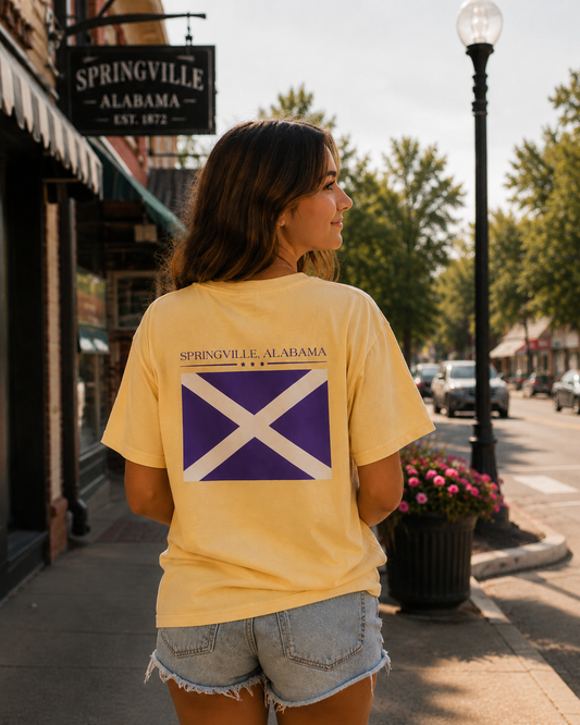 Springville Bama Flag pocket t-shirt